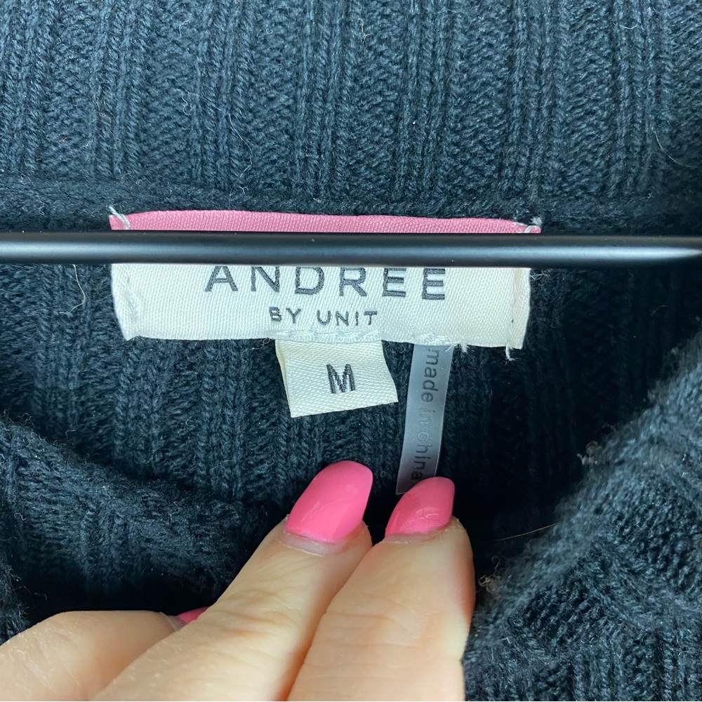 Andree By Unit Midi Color Block Sweater Dress Nwot - image 4